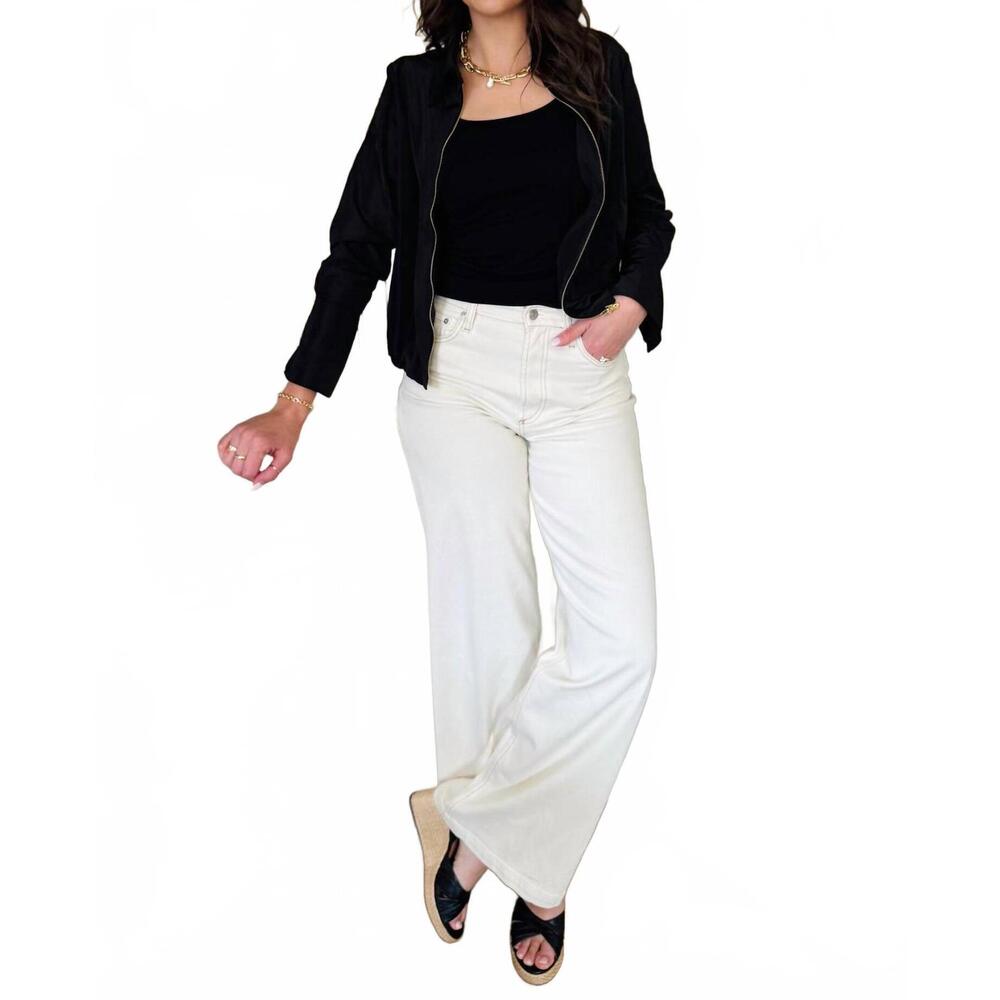 NEW VAVA bell cuff top in black